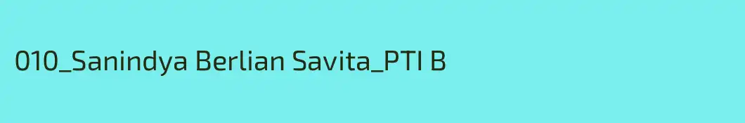010_Sanindya Berlian Savita_PTI B